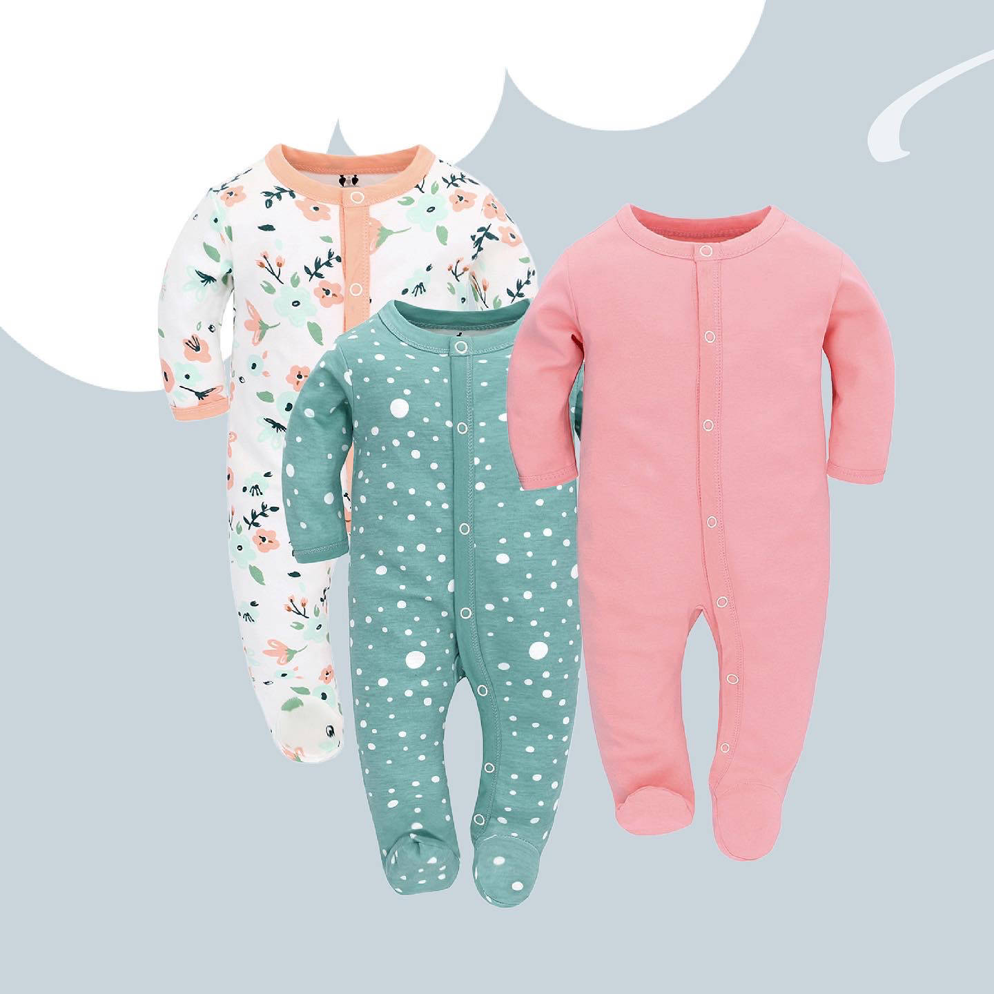 Cute Printed Cotton Baby Romper - Long Sleeve Jumpsuit for Newborn to 9 Months