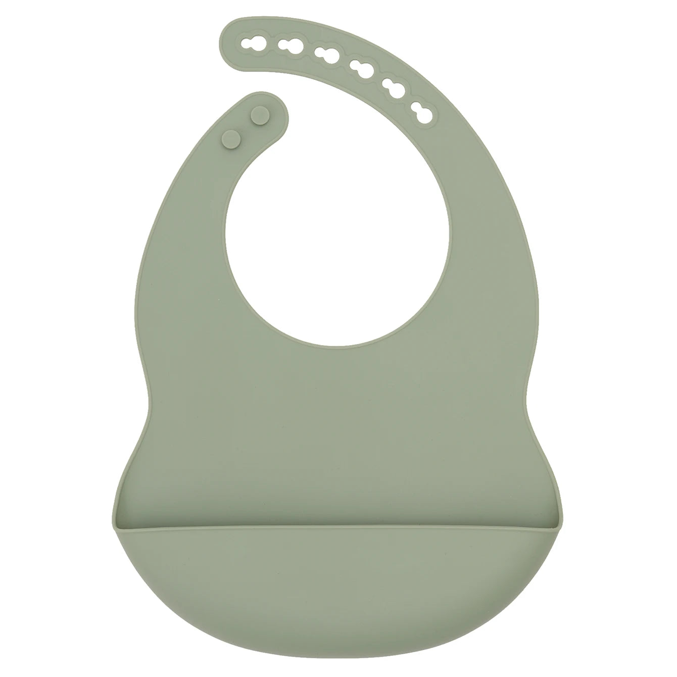 Silicone Baby Bib - Adjustable Waterproof Feeding Bib BPA Free for Toddlers