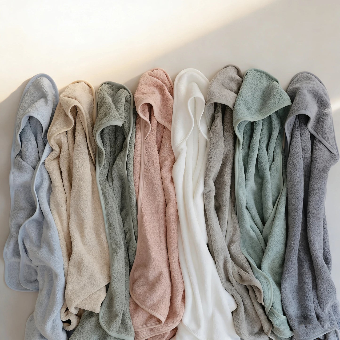 Hooded Baby Bath Towel & Blanket - Soft Coral Fleece Swaddle