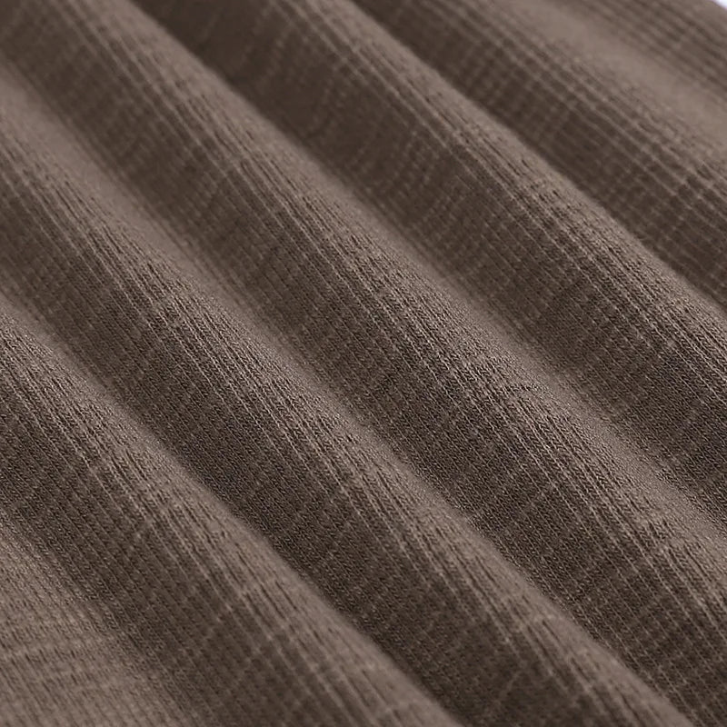 Close-up of brown textured fabric