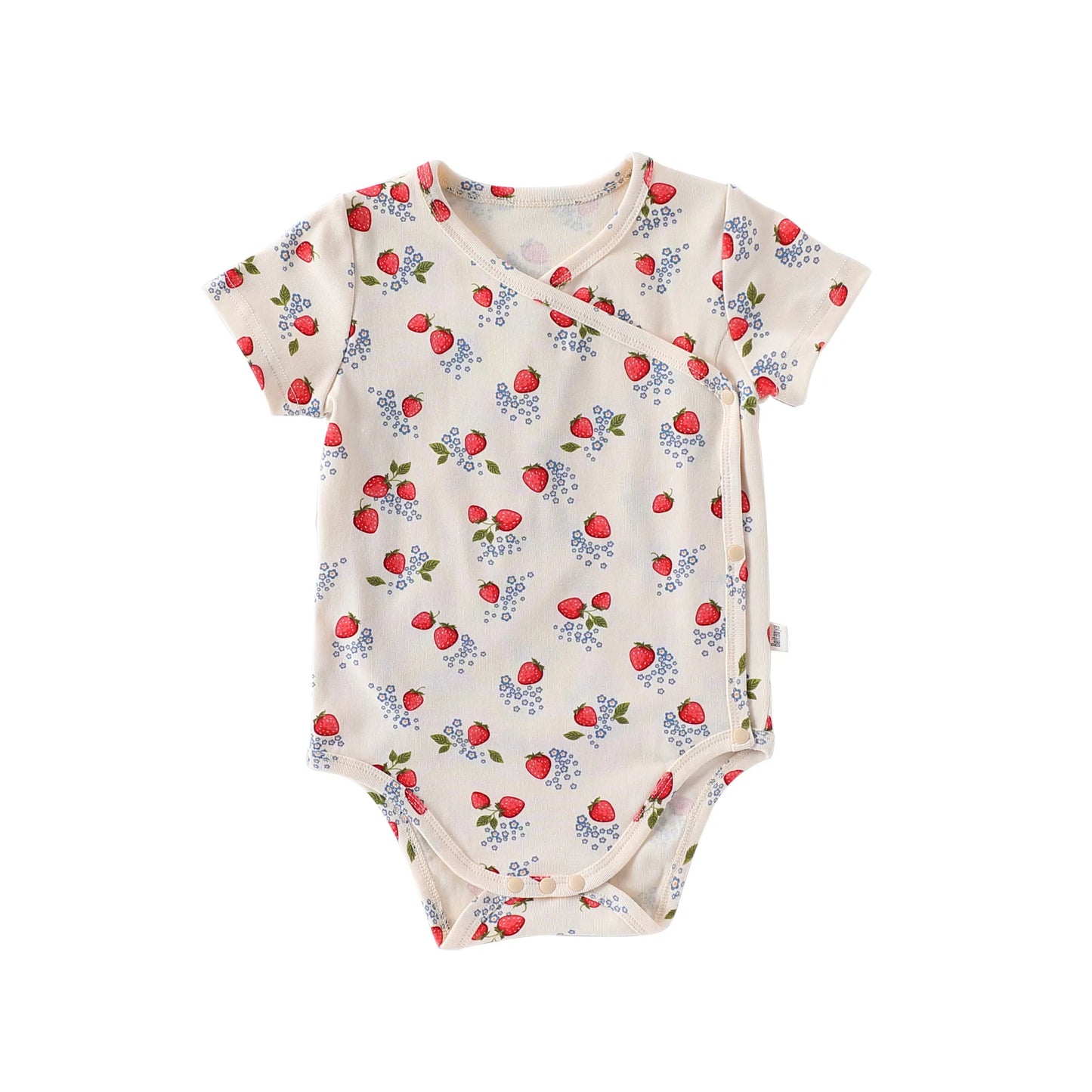 Cute Printed Cotton Baby Bodysuit - Short Sleeve Onesie for Newborn