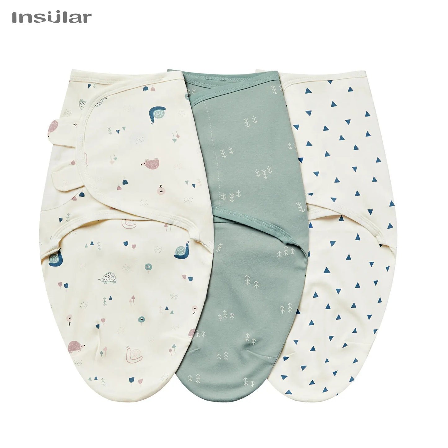 Newborn Swaddle Blanket Set - 3 Pack Cotton