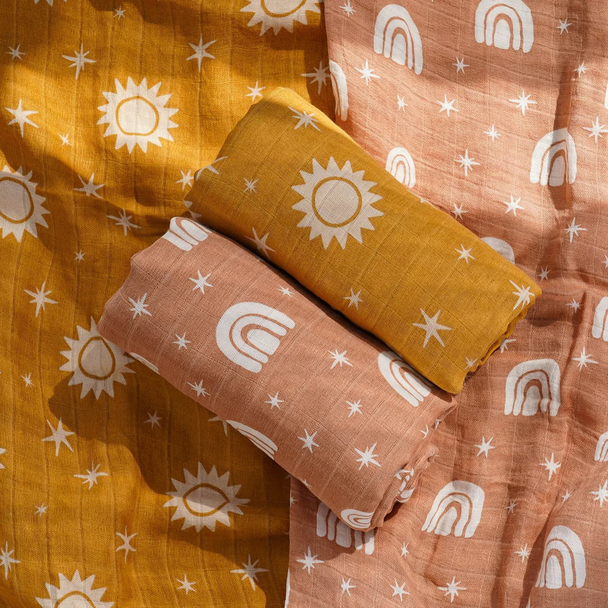 Bamboo Cotton Muslin Swaddle Blanket - Premium Baby Wrap