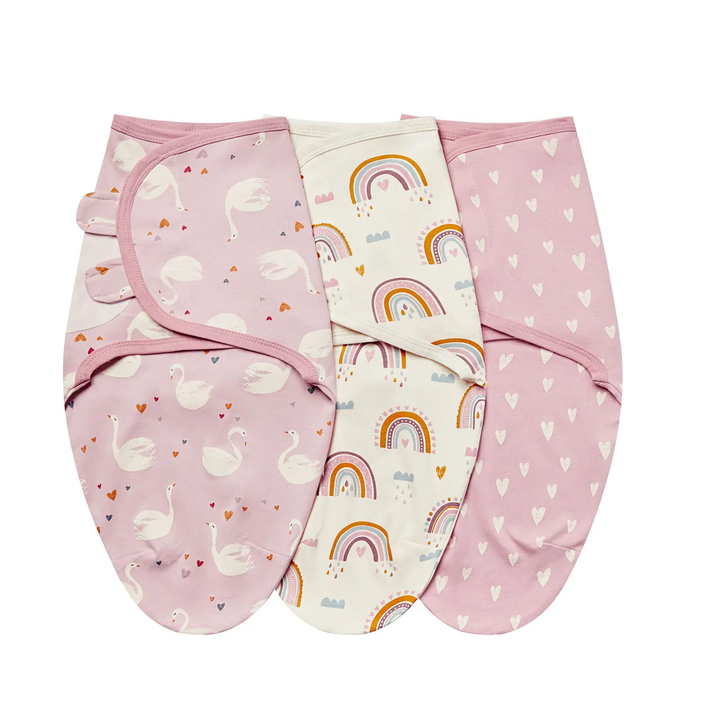 Newborn Swaddle Blanket Set - 3 Pack Cotton