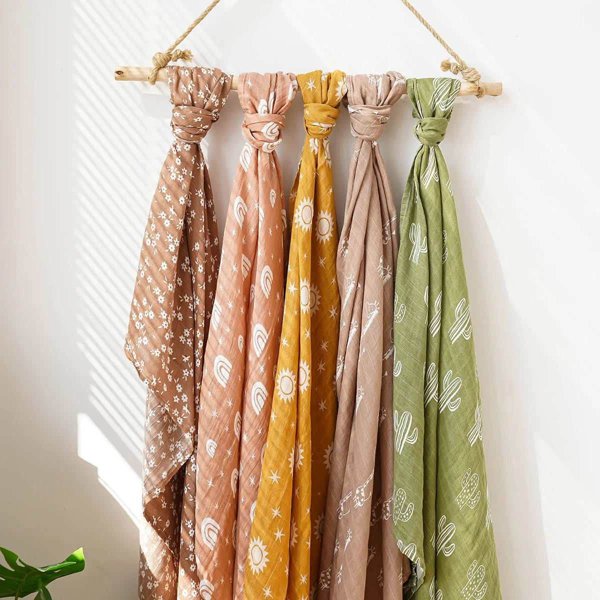 Bamboo Cotton Muslin Swaddle Blanket - Premium Baby Wrap