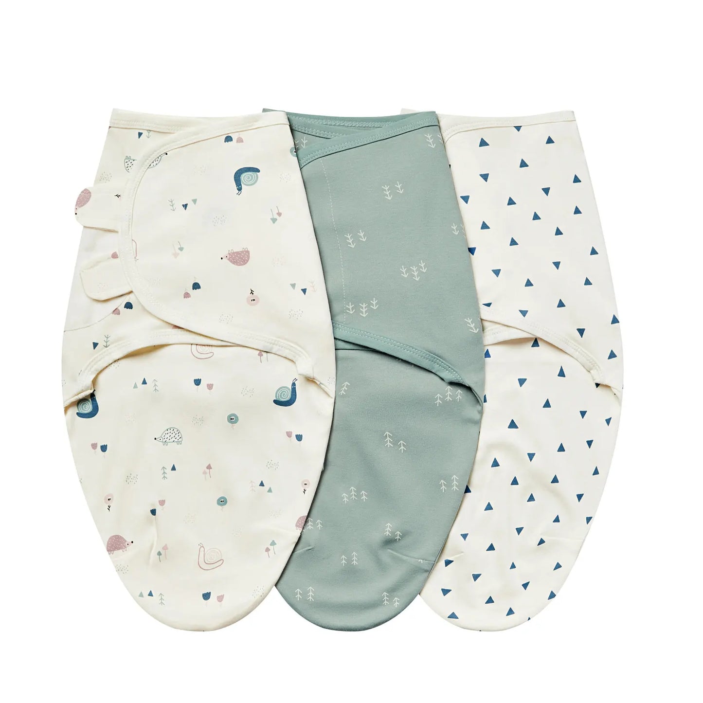 Newborn Swaddle Blanket Set - 3 Pack Cotton