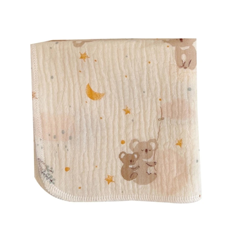 4-Layer Baby Washcloth & Bib - Soft Cotton Gauze Towel