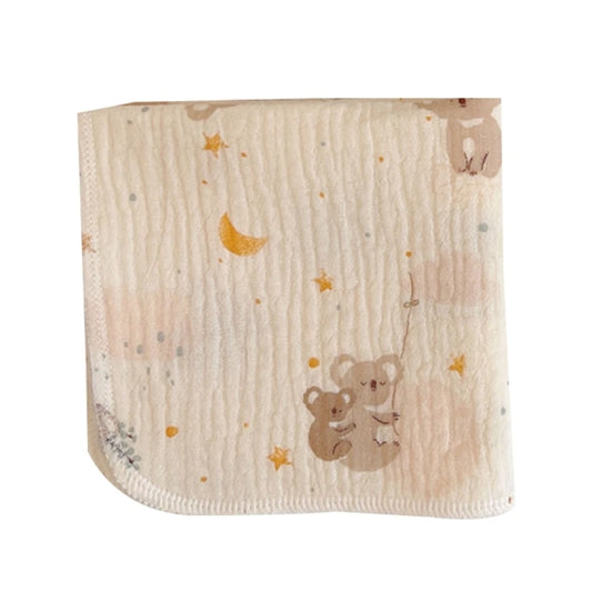 4-Layer Baby Washcloth & Bib - Soft Cotton Gauze Towel