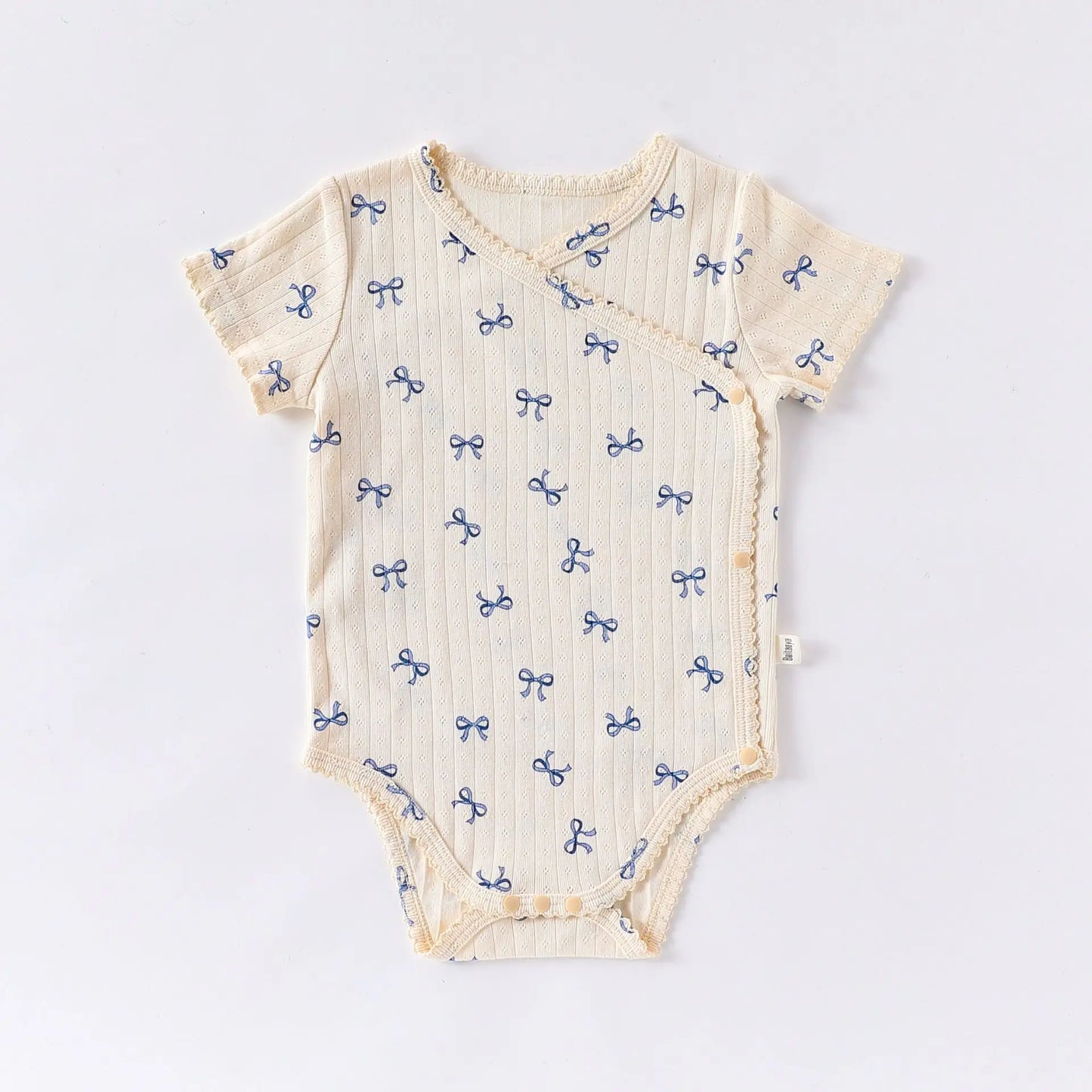 Cute Printed Cotton Baby Bodysuit - Short Sleeve Onesie for Newborn