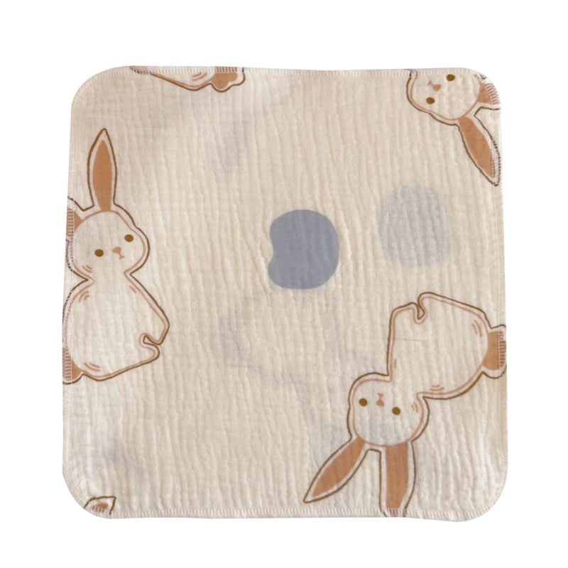 4-Layer Baby Washcloth & Bib - Soft Cotton Gauze Towel