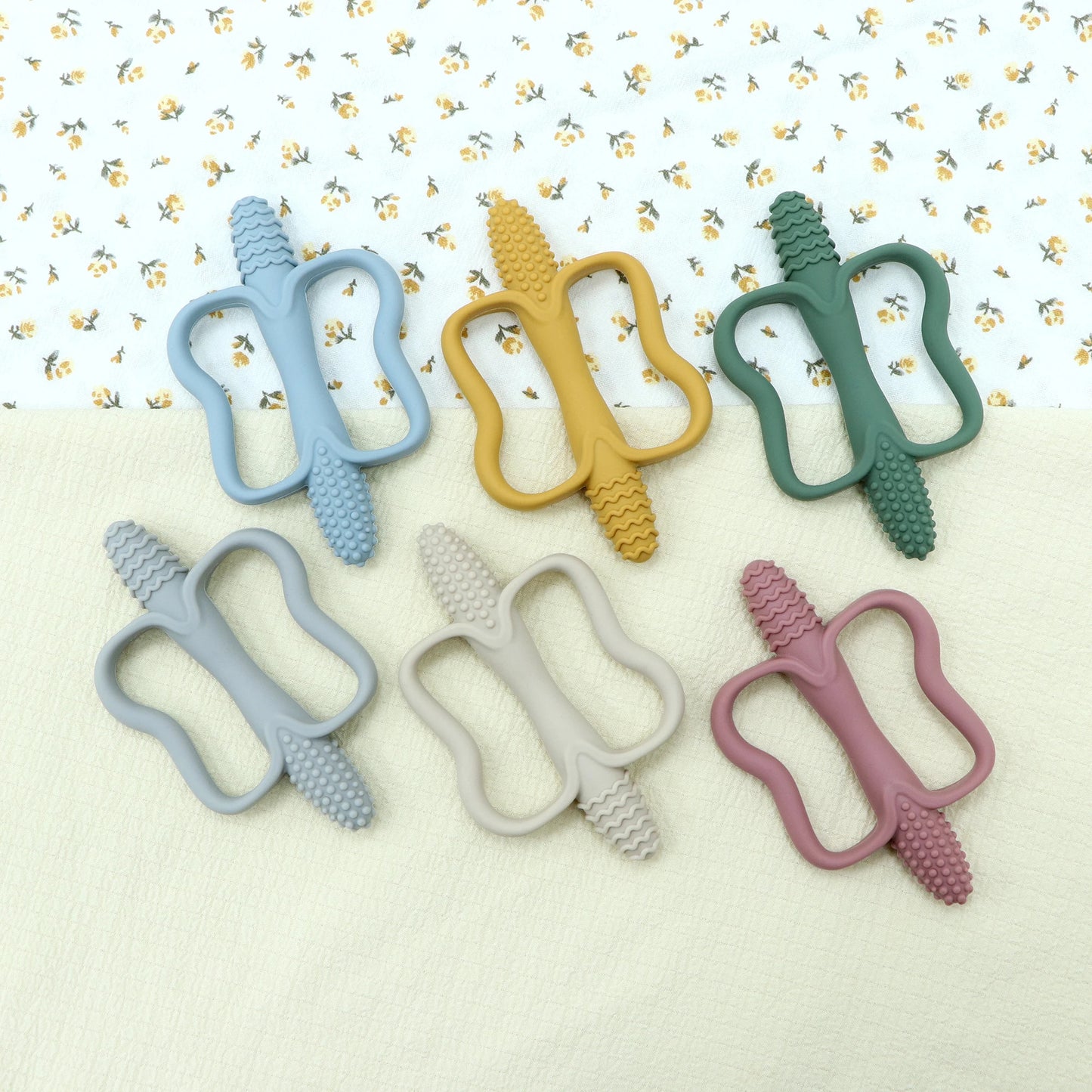 Baby Teething Toys with Easy-Grip Handles - Food-Grade Silicone | Little Maple Baby