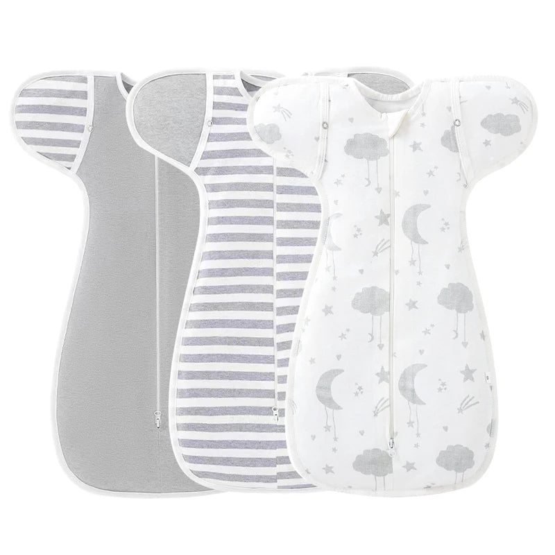 Newborn Swaddle Blanket and Hat Set - 100% Cotton