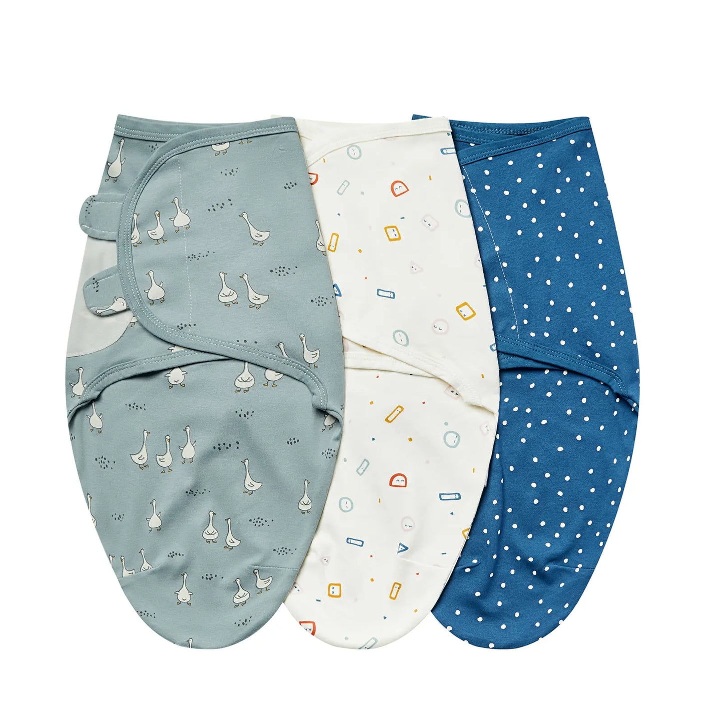 Newborn Swaddle Blanket Set - 3 Pack Cotton
