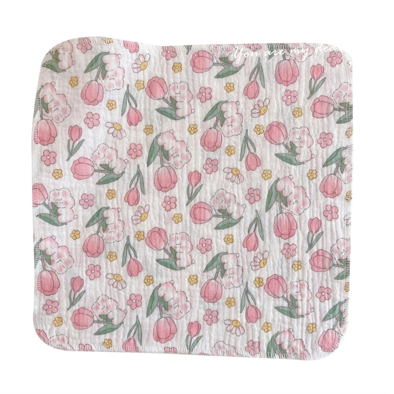 4-Layer Baby Washcloth & Bib - Soft Cotton Gauze Towel