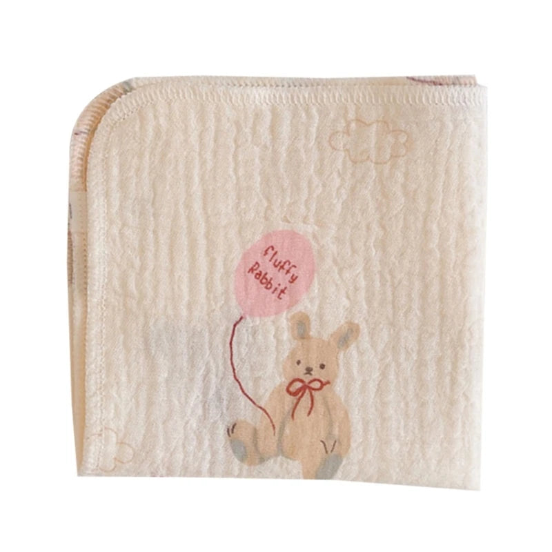 4-Layer Baby Washcloth & Bib - Soft Cotton Gauze Towel