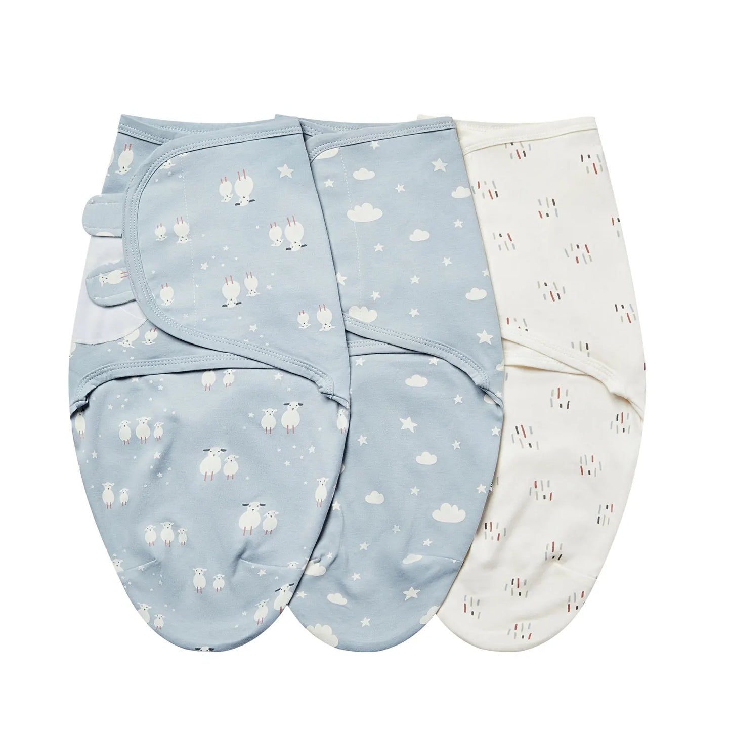Newborn Swaddle Blanket Set - 3 Pack Cotton
