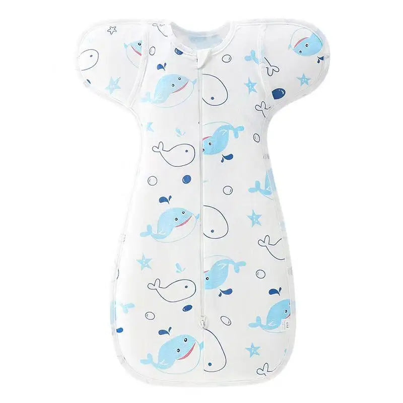 Newborn Swaddle Blanket and Hat Set - 100% Cotton