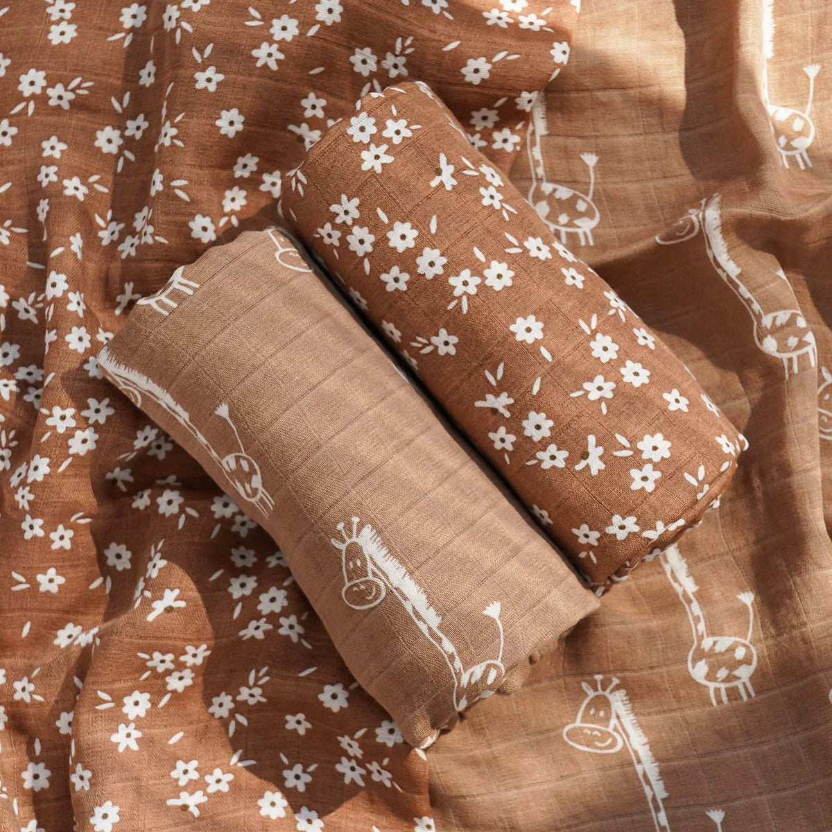 Bamboo Cotton Muslin Swaddle Blanket - Premium Baby Wrap