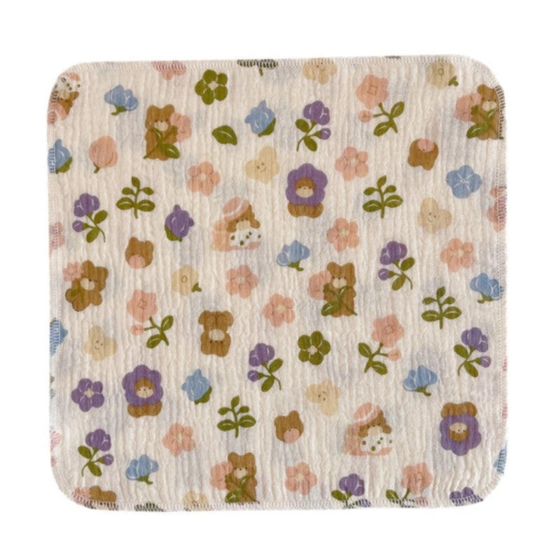 4-Layer Baby Washcloth & Bib - Soft Cotton Gauze Towel