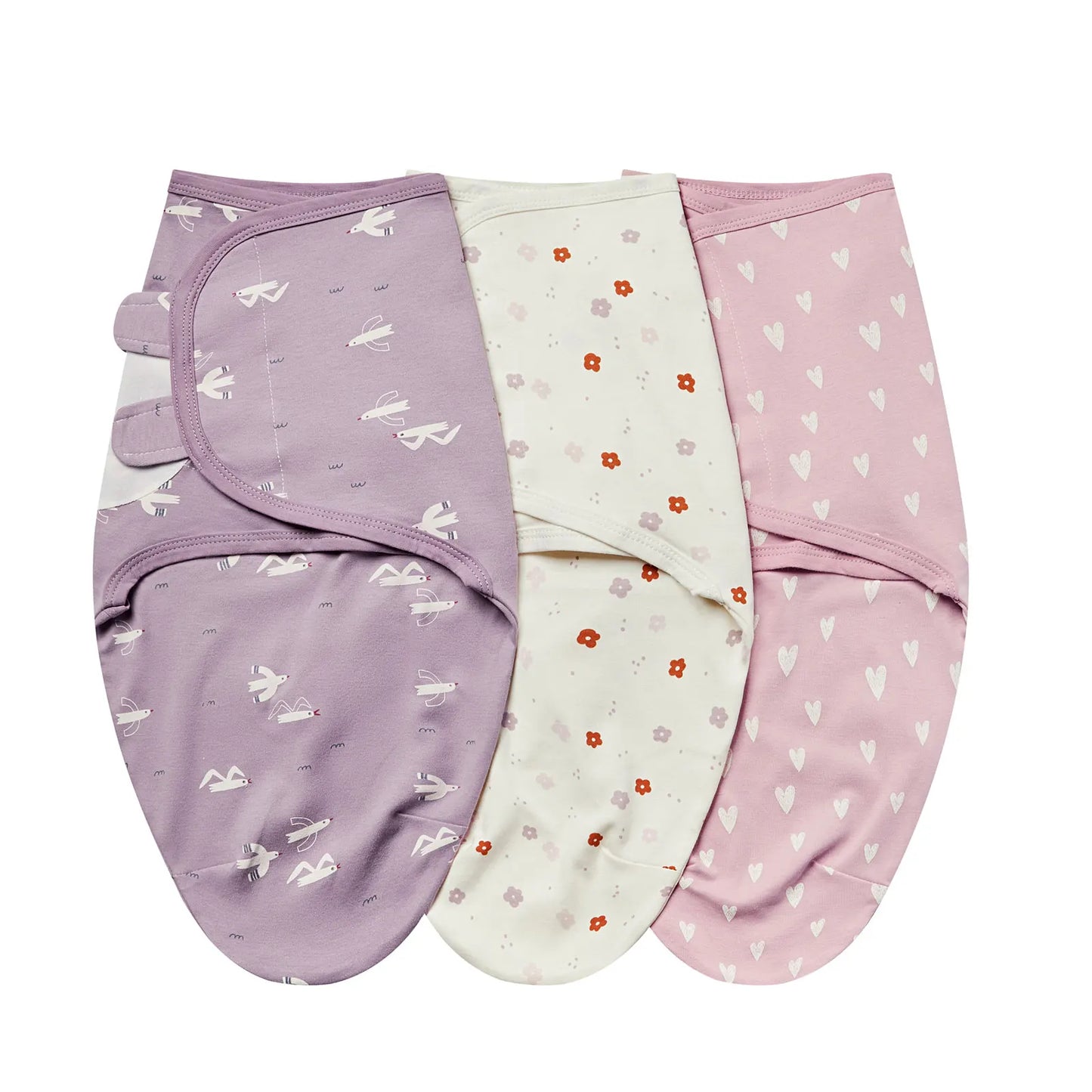 Newborn Swaddle Blanket Set - 3 Pack Cotton