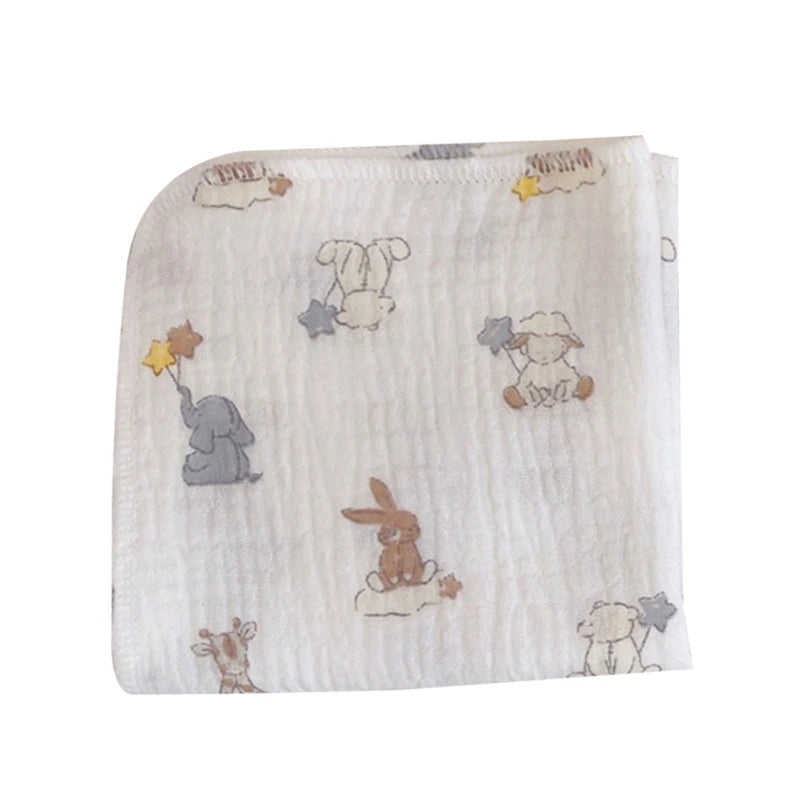 4-Layer Baby Washcloth & Bib - Soft Cotton Gauze Towel