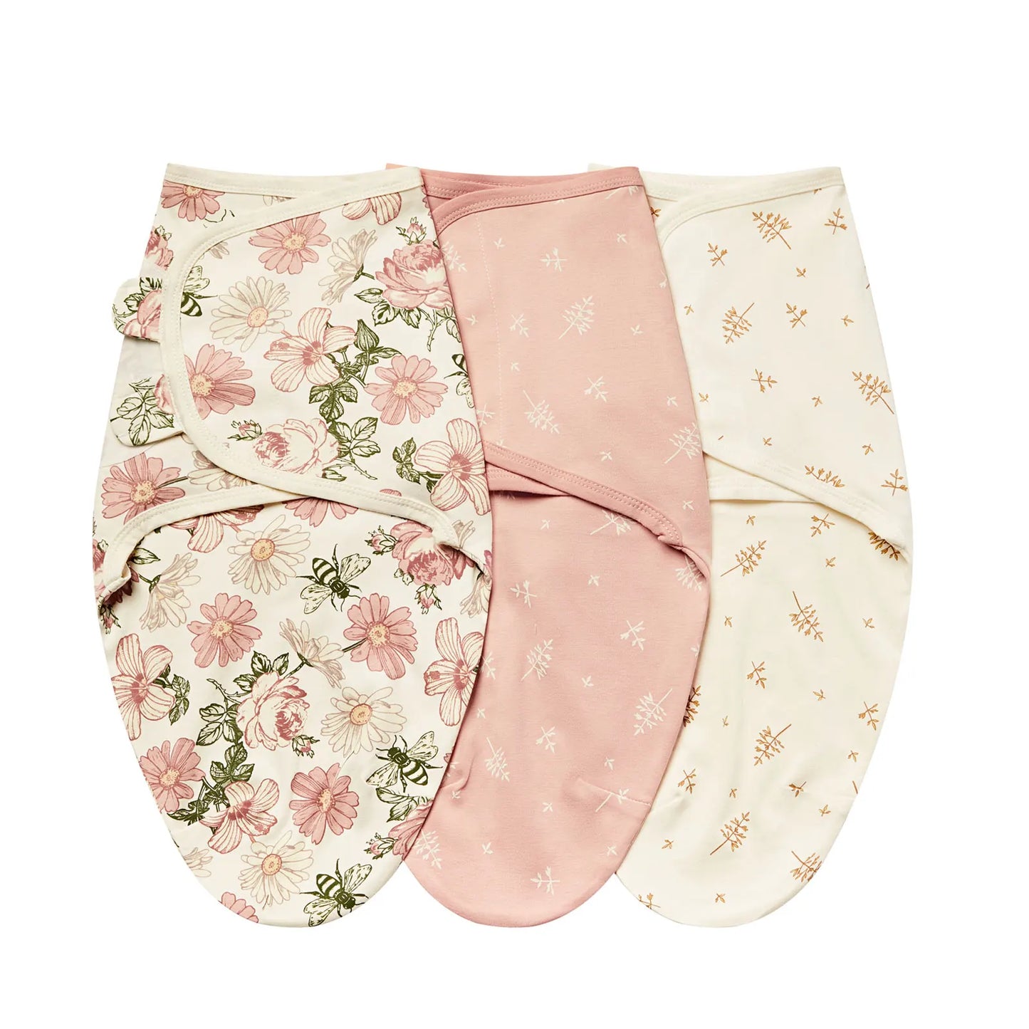 Newborn Swaddle Blanket Set - 3 Pack Cotton