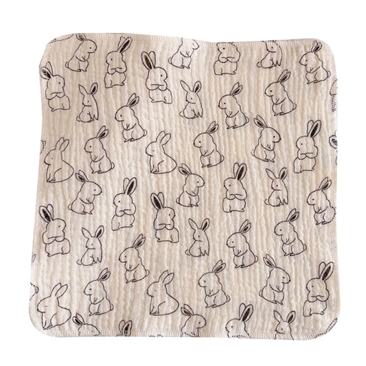 4-Layer Baby Washcloth & Bib - Soft Cotton Gauze Towel