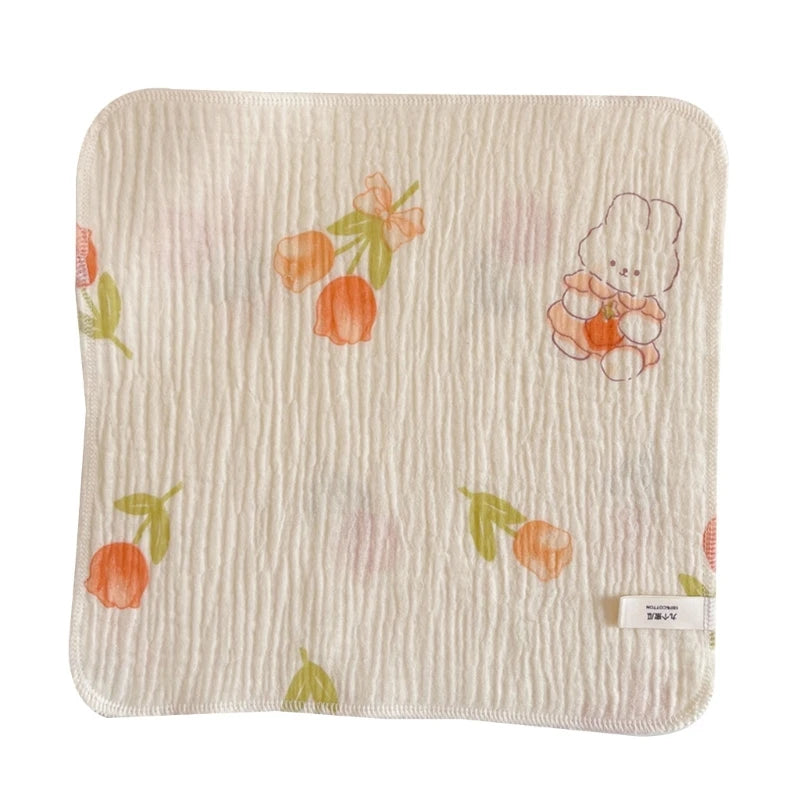 4-Layer Baby Washcloth & Bib - Soft Cotton Gauze Towel