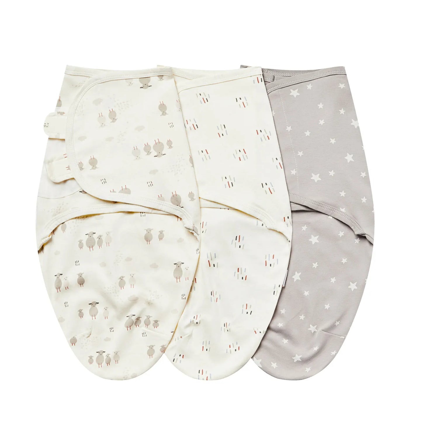 Newborn Swaddle Blanket Set - 3 Pack Cotton