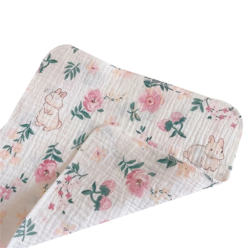 4-Layer Baby Washcloth & Bib - Soft Cotton Gauze Towel