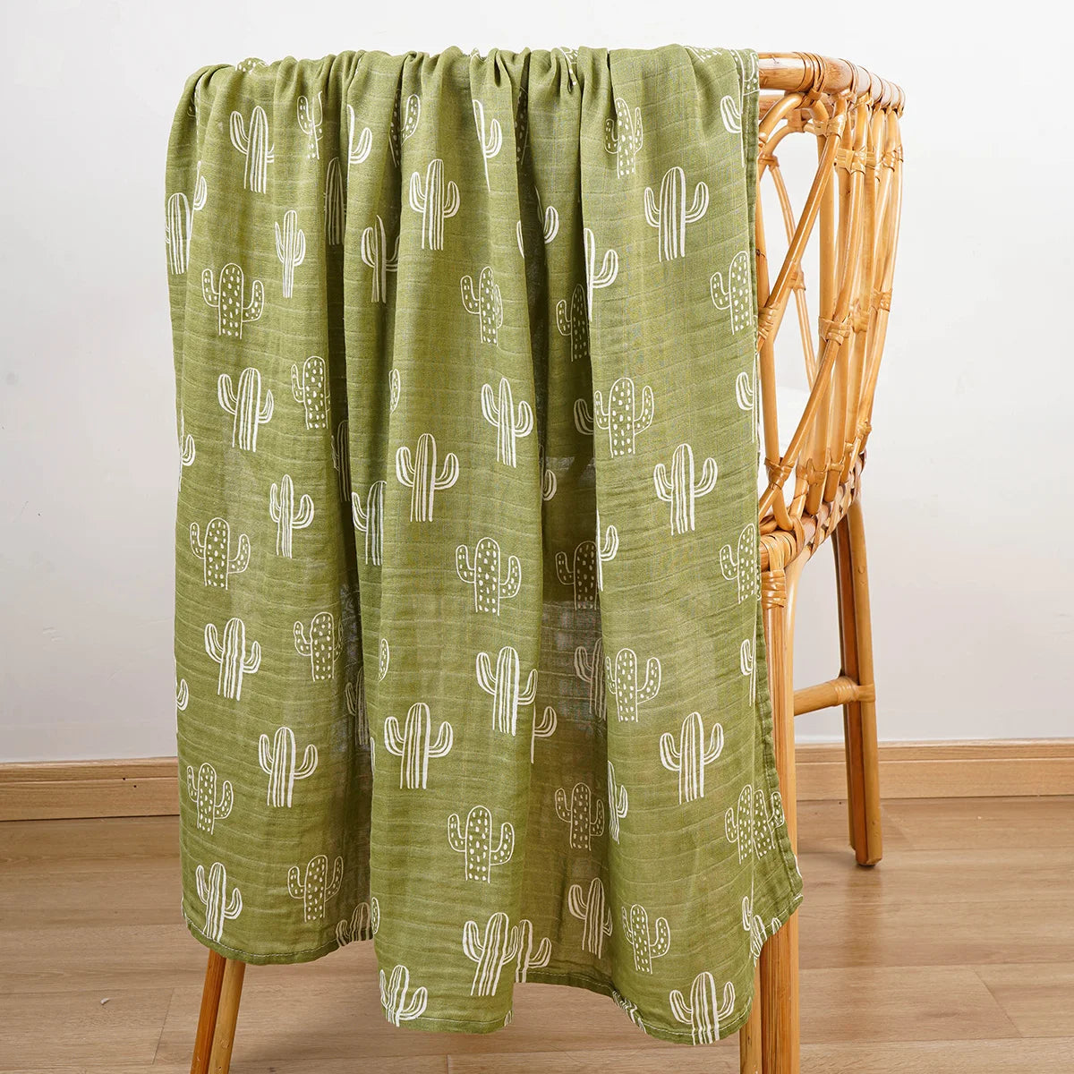 Bamboo Cotton Muslin Swaddle Blanket - Premium Baby Wrap