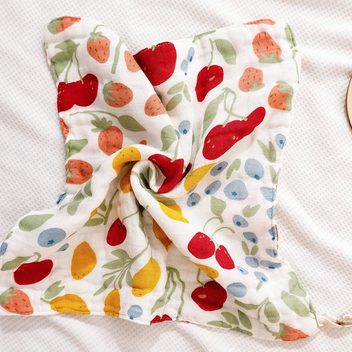 Bamboo Muslin Washcloth Set - 5-Piece Soft Baby Towels & Bibs