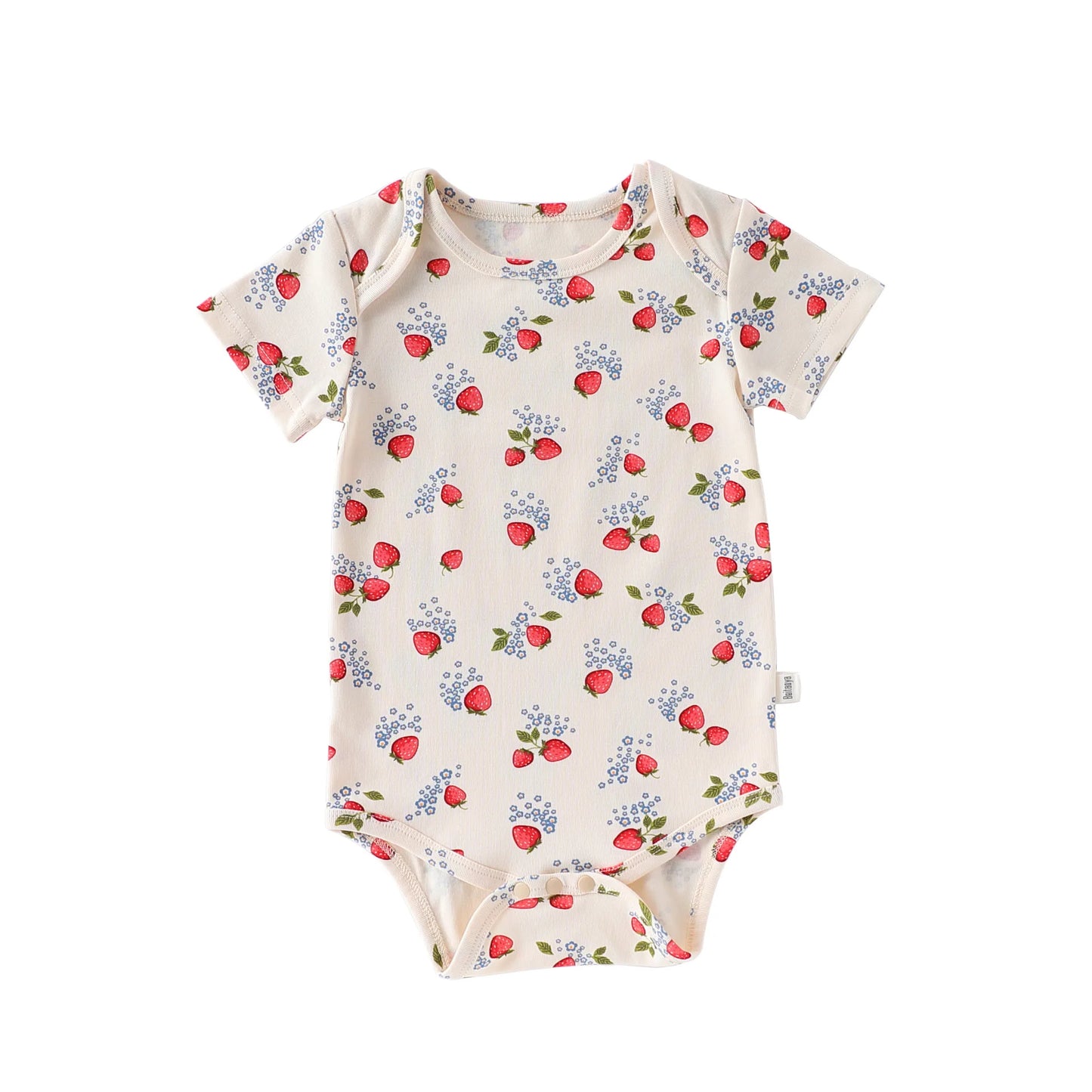 Cute Printed Cotton Baby Bodysuit - Short Sleeve Onesie for Newborn