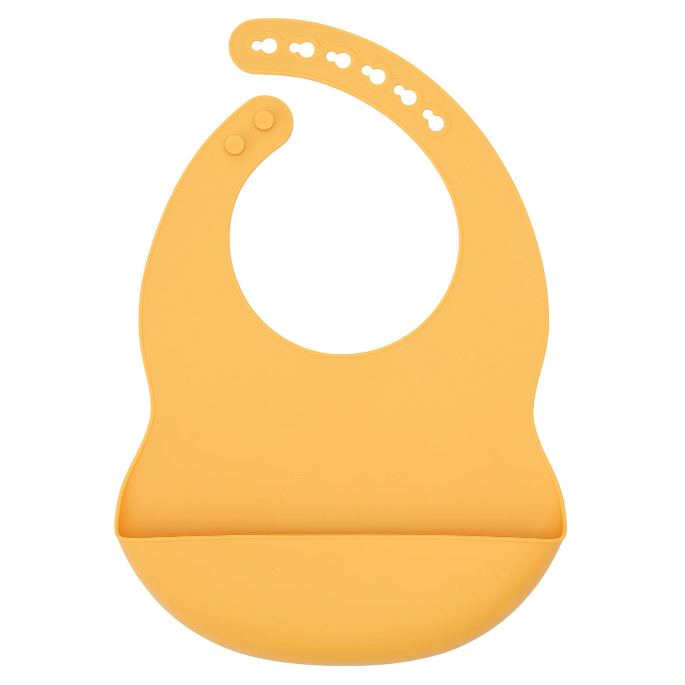 Silicone Baby Bib - Adjustable Waterproof Feeding Bib BPA Free for Toddlers