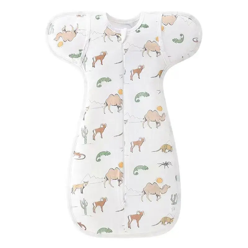 Newborn Swaddle Blanket and Hat Set - 100% Cotton