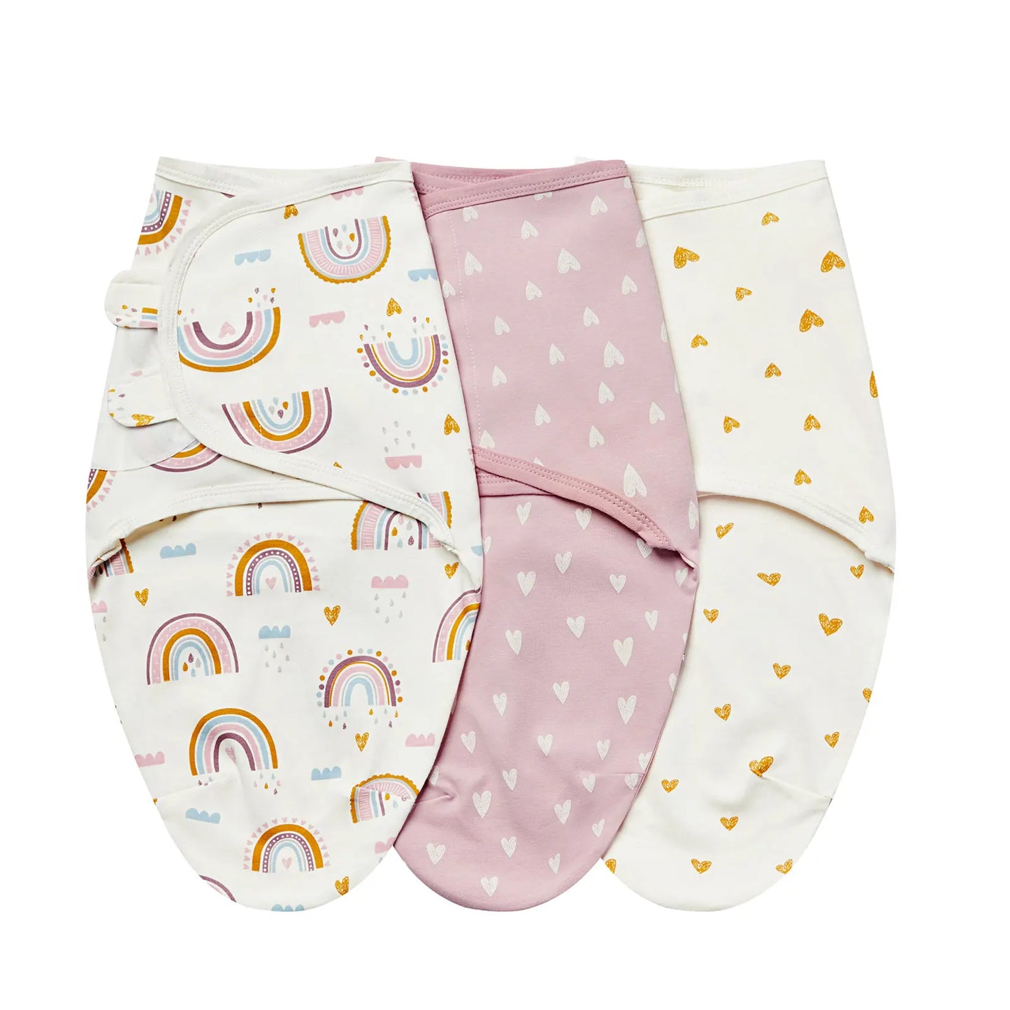 Newborn Swaddle Blanket Set - 3 Pack Cotton