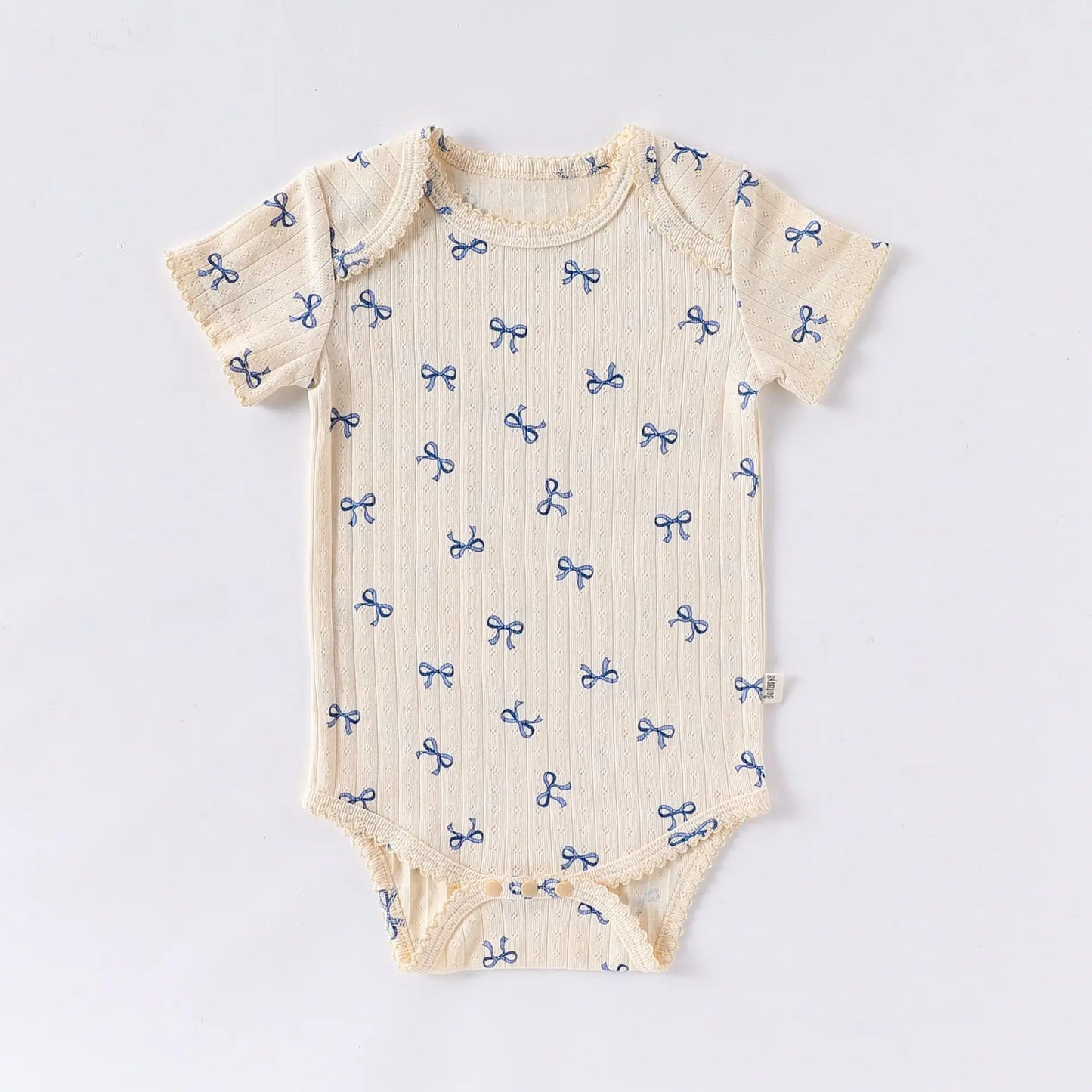 Cute Printed Cotton Baby Bodysuit - Short Sleeve Onesie for Newborn